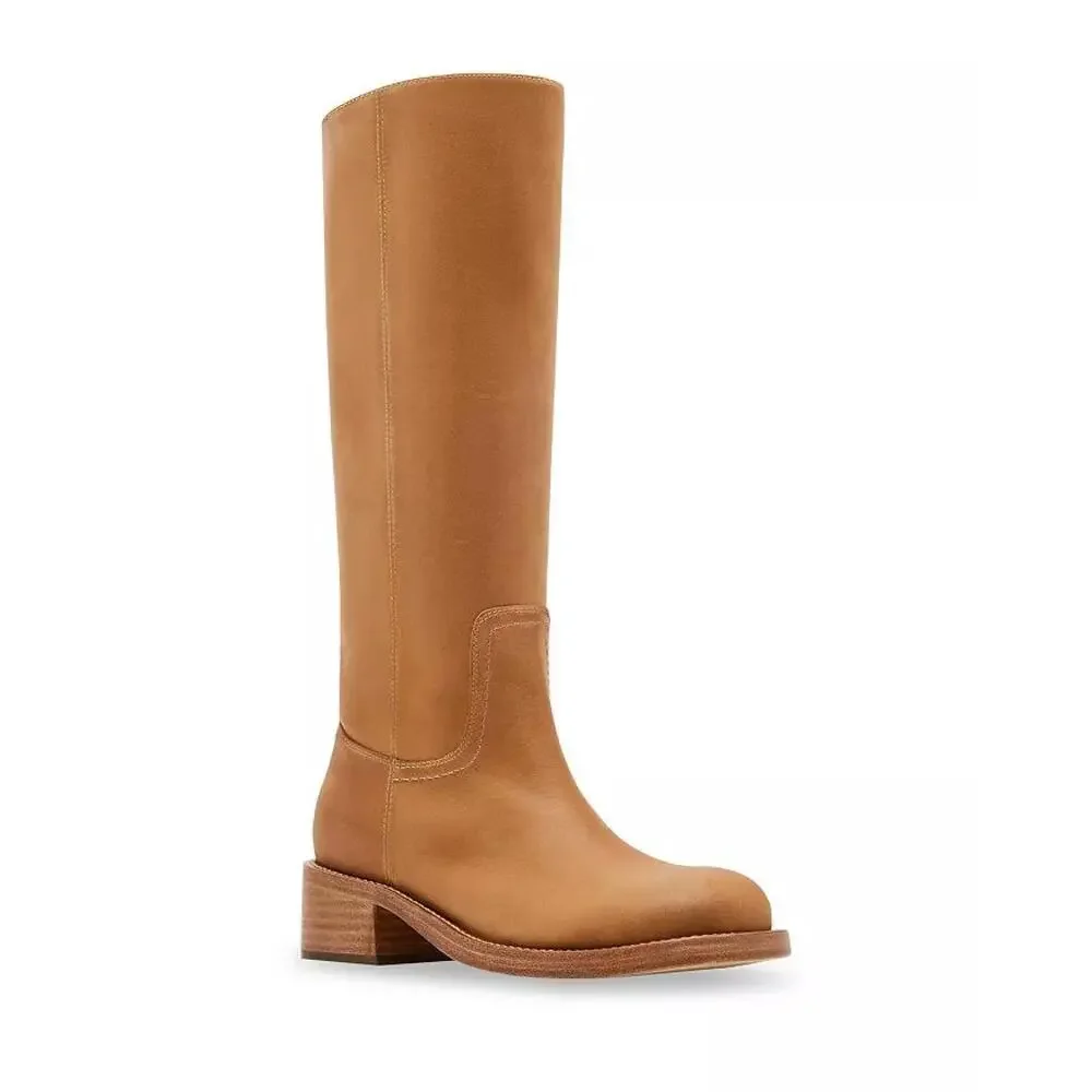 Steve Madden Riggs Banana Leather Boots Size 9.5 MSRP $199